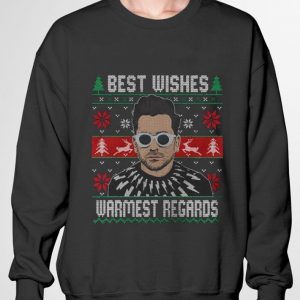 Original David Rose Best wishes warmest regards Ugly Christmas shirt 5