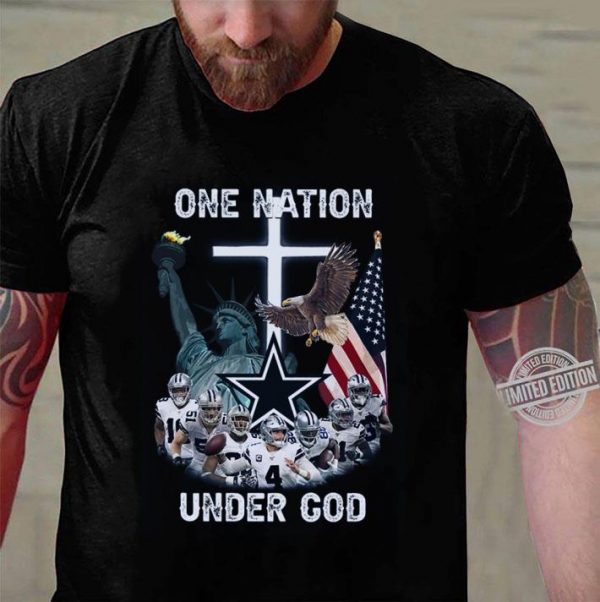 Premium Dallas Cowboys Statue of Liberty One nation under god shirt 3