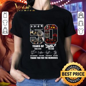 Original 50 Years Of 1968-2019 Black Sabbath The End Signatures shirt 4