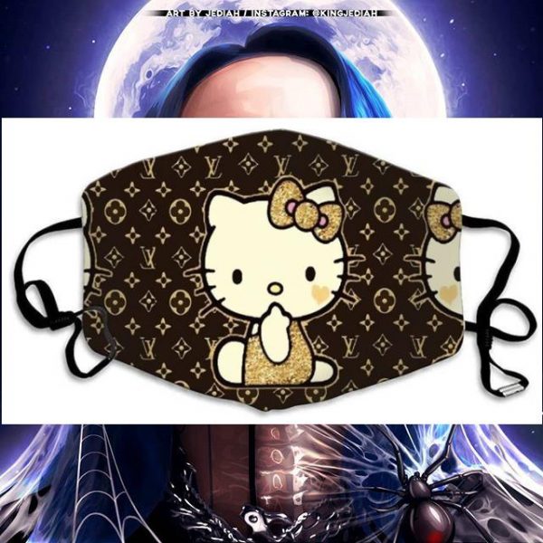 Hello Kitty Louis Vuitton Face Mask 3