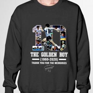 Original Thank You No 10 Maradona The Golden Boy 1960-2020 Signature shirt 5