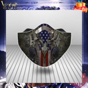 Hunting Deer American Flag Camo Face Mask With Filter 5