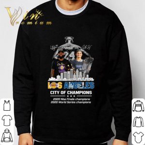 Bryant LeBron James Corey Seager Lakers Dodgers Champions 2020 shirt 5