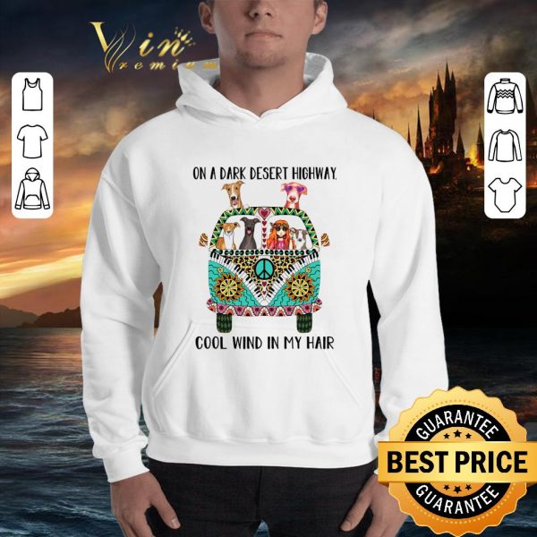 Original Hippie Bus Greyhound On A Dark Desert Cool Wind In My Hair shirt 3