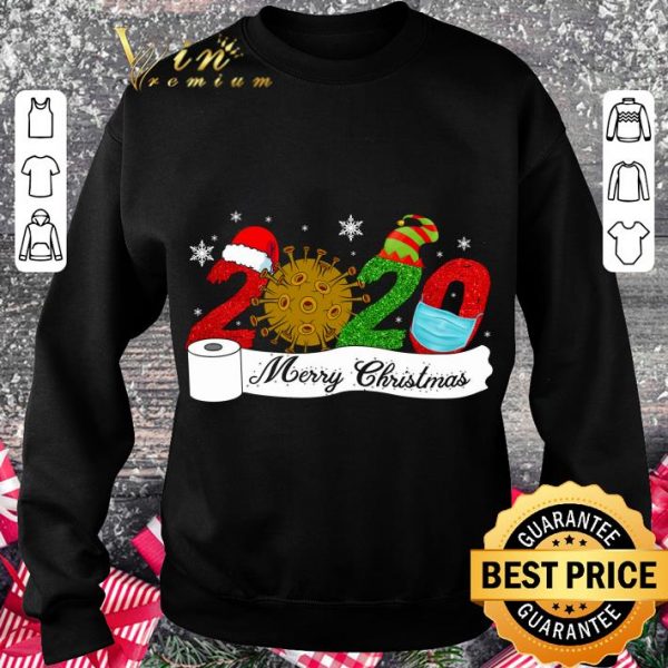 Official 2020 Happy Merry Christmas With Coronavirus shirt 3