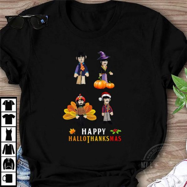Original Turkey The Beatles Band Happy Hallothanksmas shirt 1