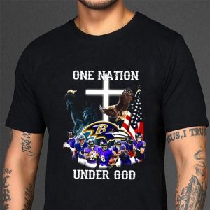 Hot Baltimore Ravens Statue Of Liberty One Nation Under God shirt 5