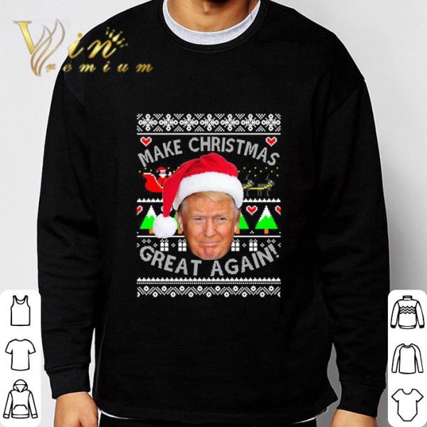 Santa Trump Make Christmas Great Again Ugly shirt 3