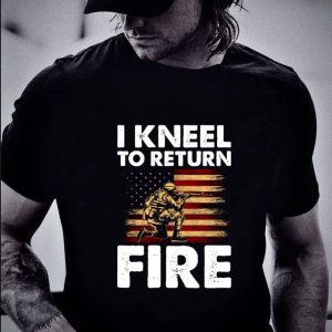 Official I Kneel To Return Fire American Flag shirt 4