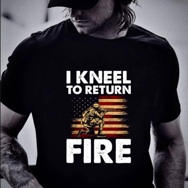 Official I Kneel To Return Fire American Flag shirt 2
