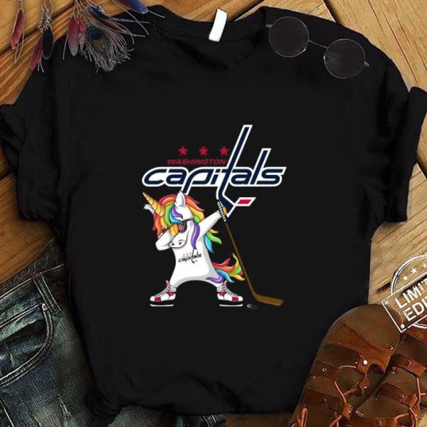 Hot Hip Hop Dabbing Unicorn Flippin Love Washington Capitals Nhl shirt 1