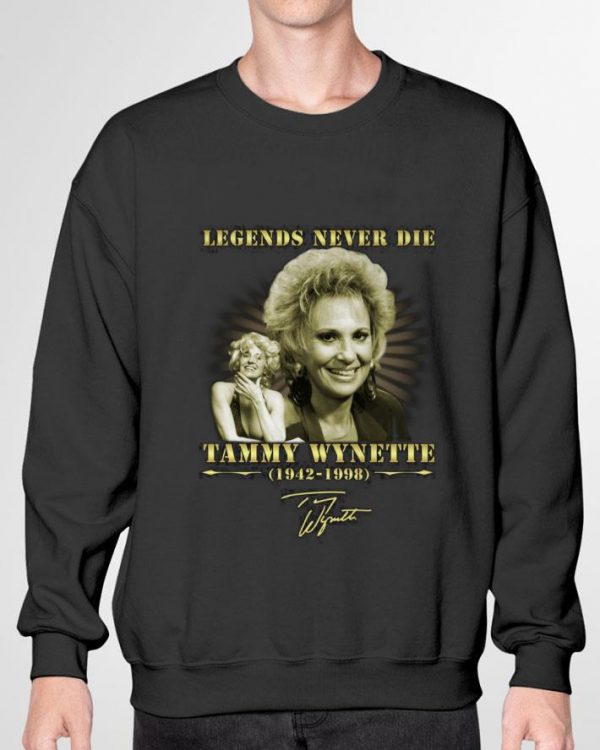Original Legends Never Die Tammy Wynette 1942-1998 Signature shirt 3