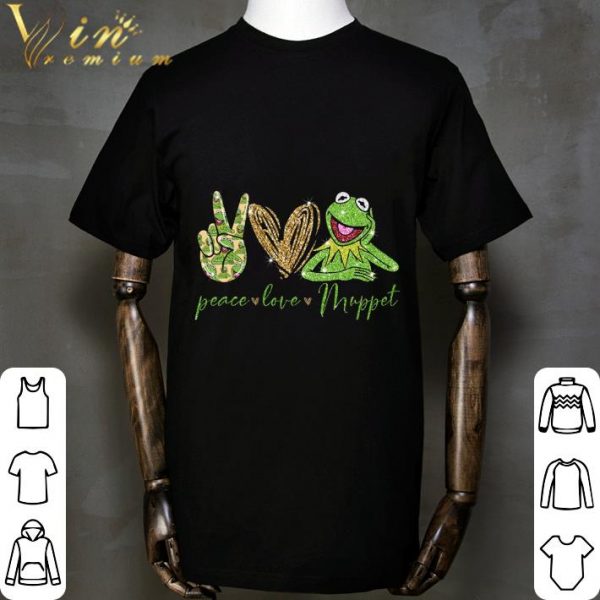 Kermit the Frog Peace Love Muppet shirt 2