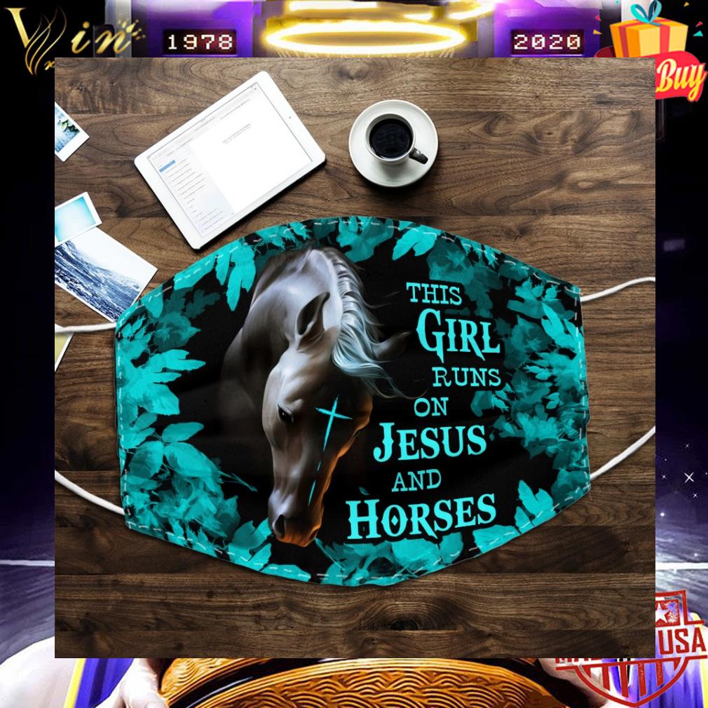 This girl runs on Jesus and horses Christ face mask 9 This girl runs on Jesus and horses Christ face mask