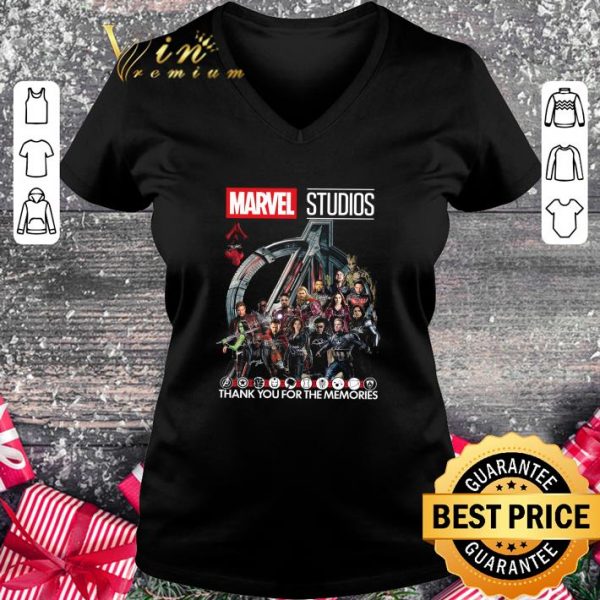 Original Marvel Studios Avengers Signatures Thank You For The Memories shirt 2