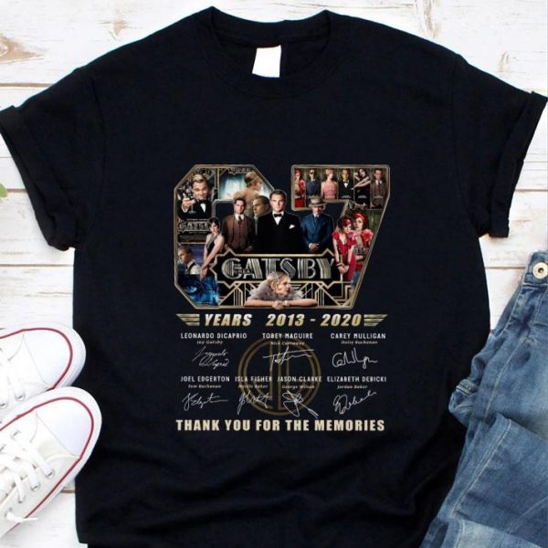 Original 67 years of The Great Gatsby 2013-2020 signatures shirt 1