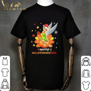 Turkey Santa Tinkerbell Happy Hallothanksmas shirt 4