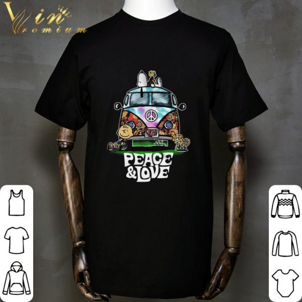 Peace And Love Hippie Style Snoopy shirt 2