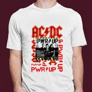 Premium ACDC Power Up signatures shirt 5