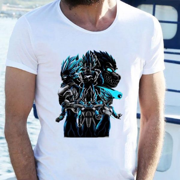 Original All Super Saiyan States Of Prince Vegeta Dragon Ball shirt 2
