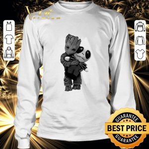 Funny Baby Groot hug Jack Skellington doll shirt 5
