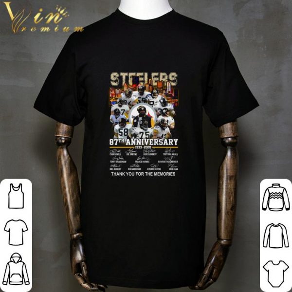 Steelers 87th anniversary 1933-2020 thank you for the memories shirt 2