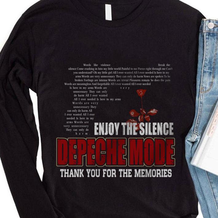 Original Enjoy The Silence Depeche Mode Thank You For The Memories shirt