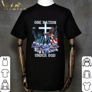 Indianapolis Colts NFL One Nation Under God Statue Of Liberty shirt 4