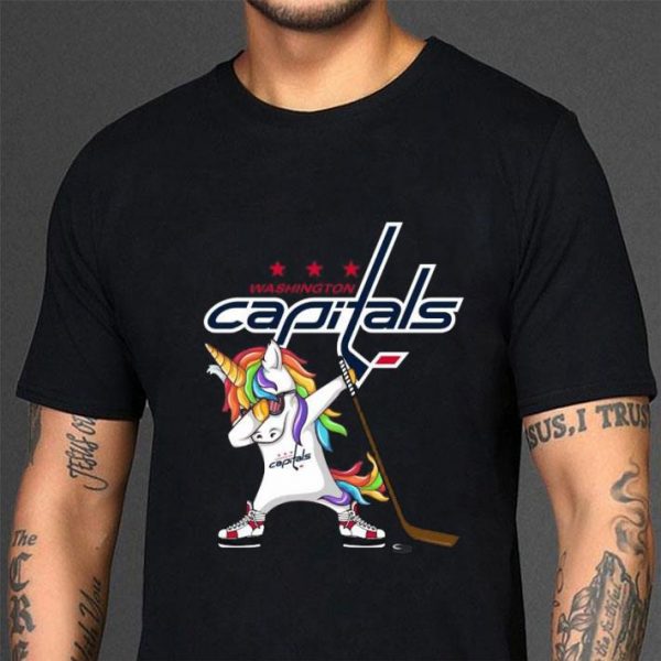 Hot Hip Hop Dabbing Unicorn Flippin Love Washington Capitals Nhl shirt 3