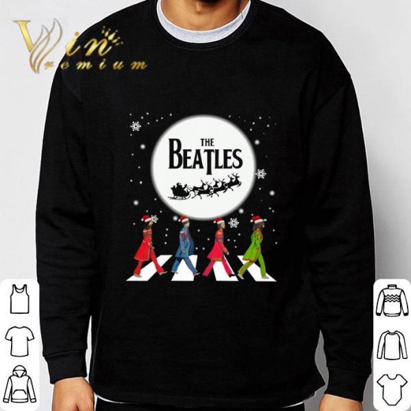 The Beatles Abbey Road Under Moon Christmas shirt 3