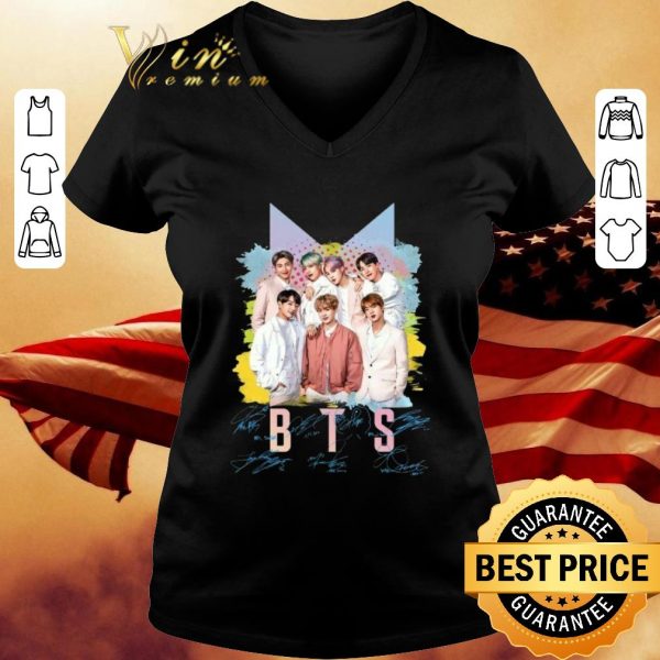 Original BTS Korean Kpop Idols Dynamite Signatures shirt 3