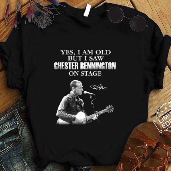 Hot Linkin Park Yes I Am Old But I Saw Chester Bennington On Stage Signature shirt 1