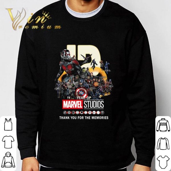 12 Year Of Marvel Studios Signatures Thank You For The Memories shirt 3