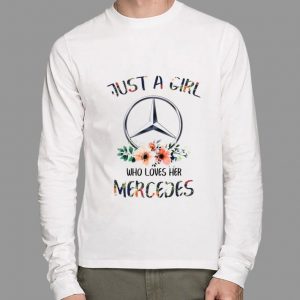 Hot Just A Girl Who Loves Her Mercedes Logo shirt 4