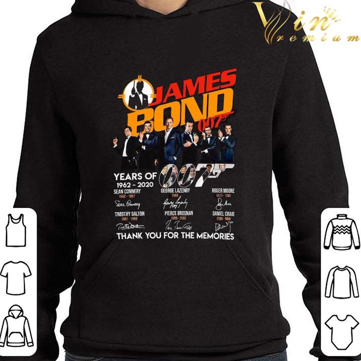James Bond 007 years of 1962-2020 signatures Sean Connery shirt 9 James Bond 007 years of 1962-2020 signatures Sean Connery shirt