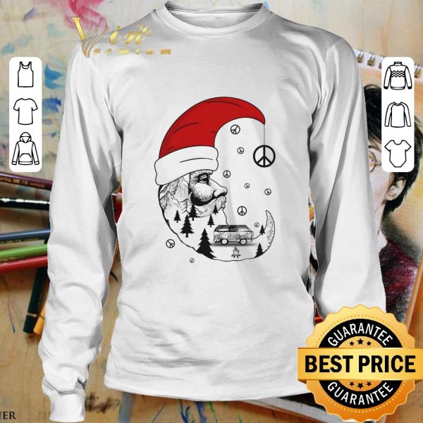 Hot Santa Moon Peace Sign shirt 3