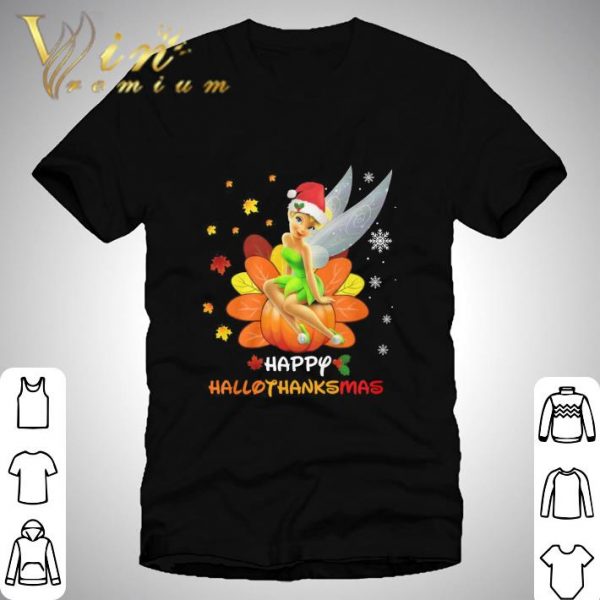 Turkey Santa Tinkerbell Happy Hallothanksmas shirt 1