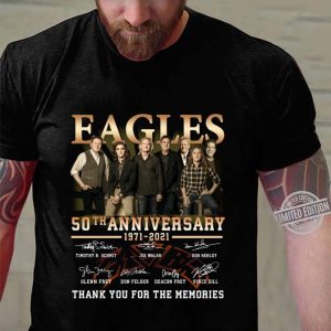 Best Eagles band 50th anniversary 1971-2021 thank you for the memories shirt 5