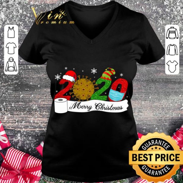 Official 2020 Happy Merry Christmas With Coronavirus shirt 2