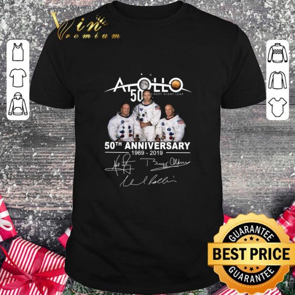 Funny Apollo 50 Next Giant Leap 50th Anniversary 1969-2019 Signatures shirt 1