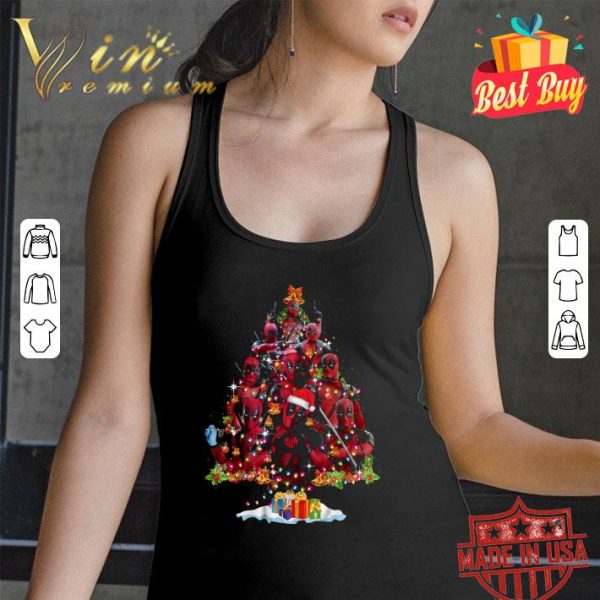 Original Marvel Deadpool Christmas Tree shirt 3