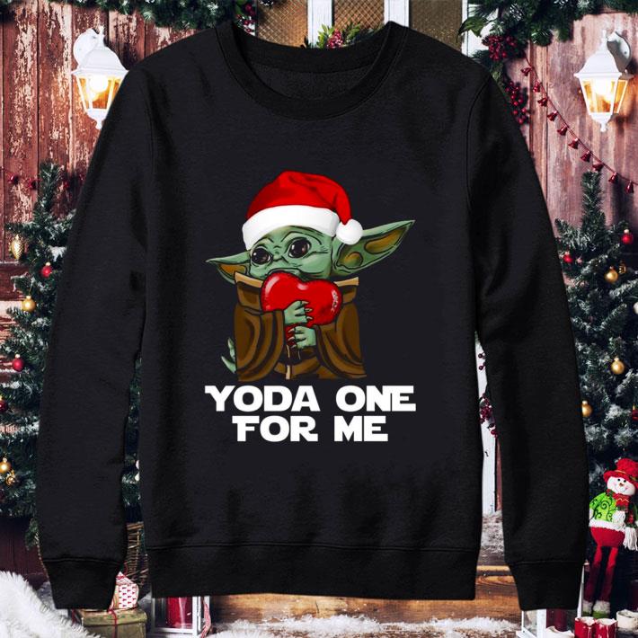 Original Star Wars Baby Yoda Christmas Yoda One For Me shirt