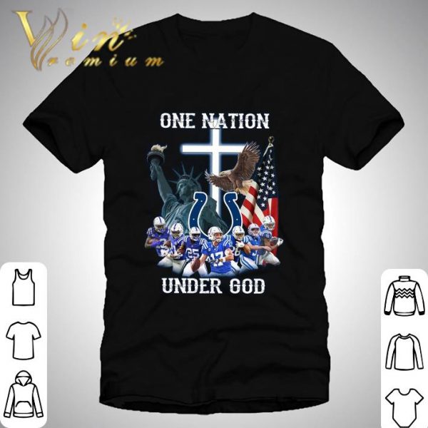 Indianapolis Colts NFL One Nation Under God Statue Of Liberty shirt 1