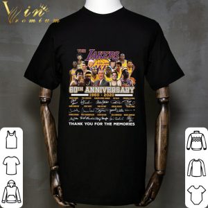 The Lakers Los Angeles 60th anniversary 1960-2020 signatures shirt 4