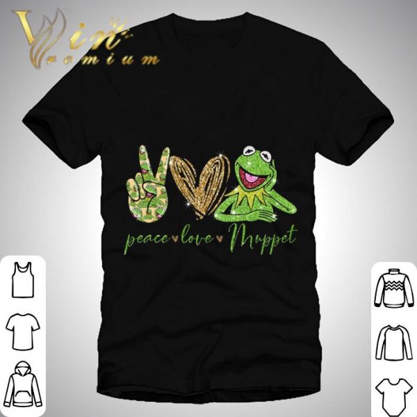 Kermit the Frog Peace Love Muppet shirt 1