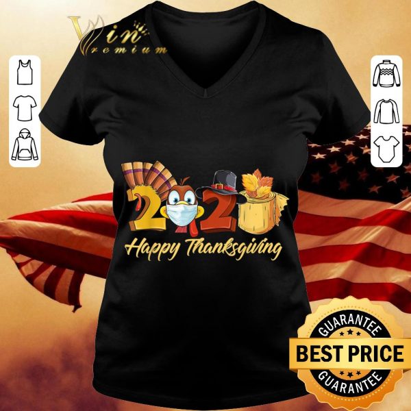 Original Happy Thanksgiving 2020 Turkey Mask Toilet paper Coronavirus shirt 3