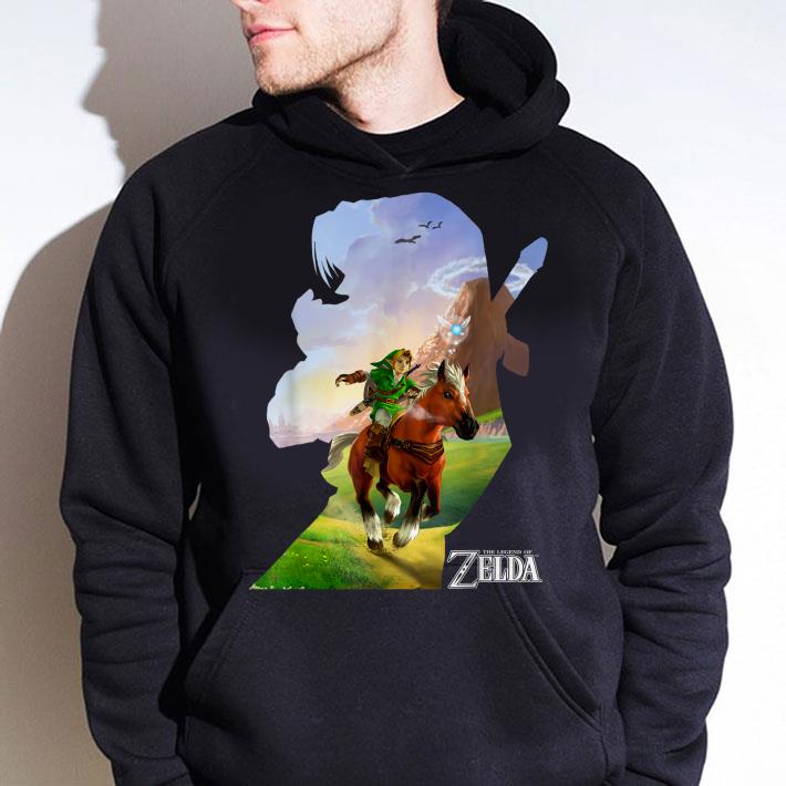 Premium Nintendo Zelda Link Epona Ride Silhouette Graphic shirt