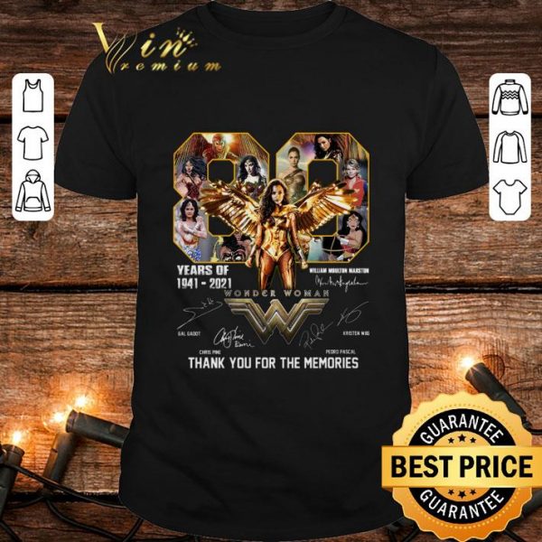 80 years of 1941-2021 Wonder Woman William Moulton Marston shirt 1