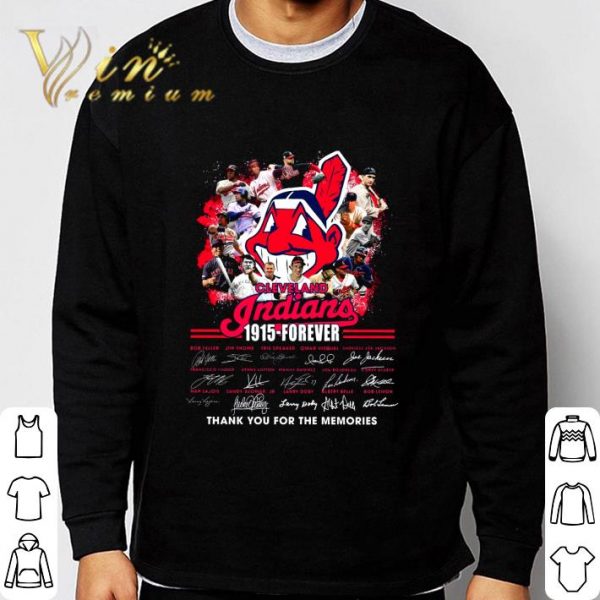 Cleveland Indians 1915-Forever Signatures Thank You Memories shirt 3