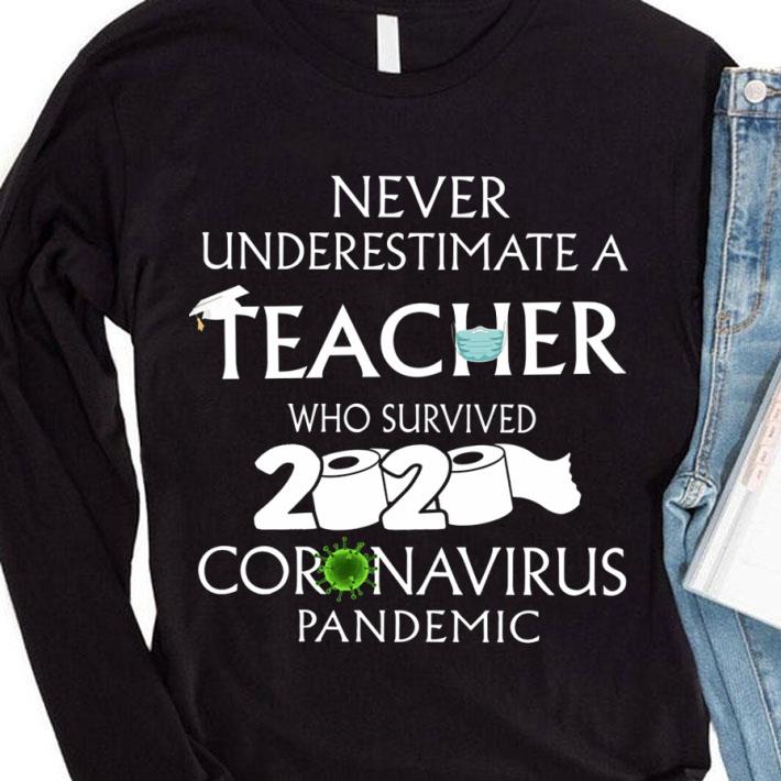 Funny Never Underestimate A Teacher Who Survived 2020 Coronavirus Toilet Paper shirt 9 Funny Never Underestimate A Teacher Who Survived 2020 Coronavirus Toilet Paper shirt